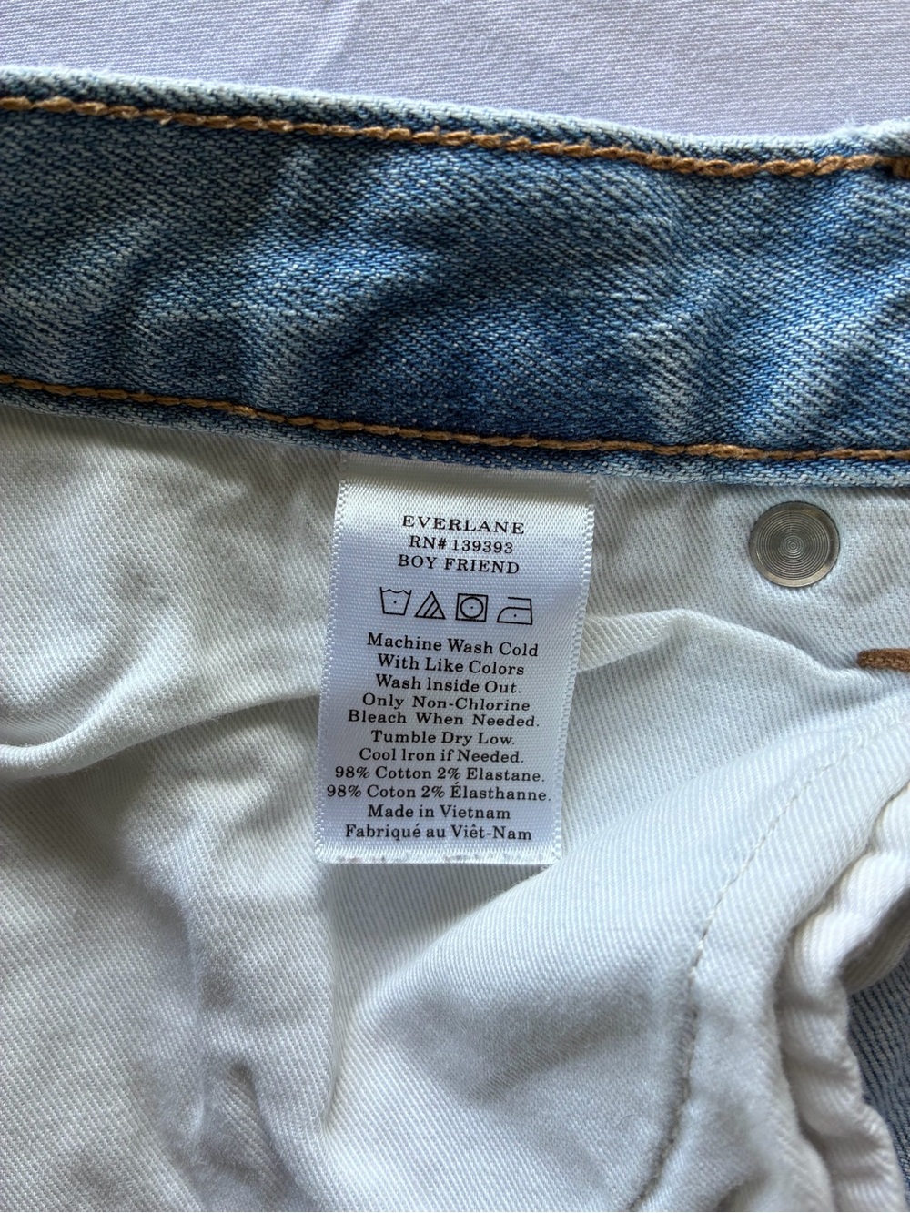 Everlane Light Blue Boyfriend Jeans - Picture 4 of 4